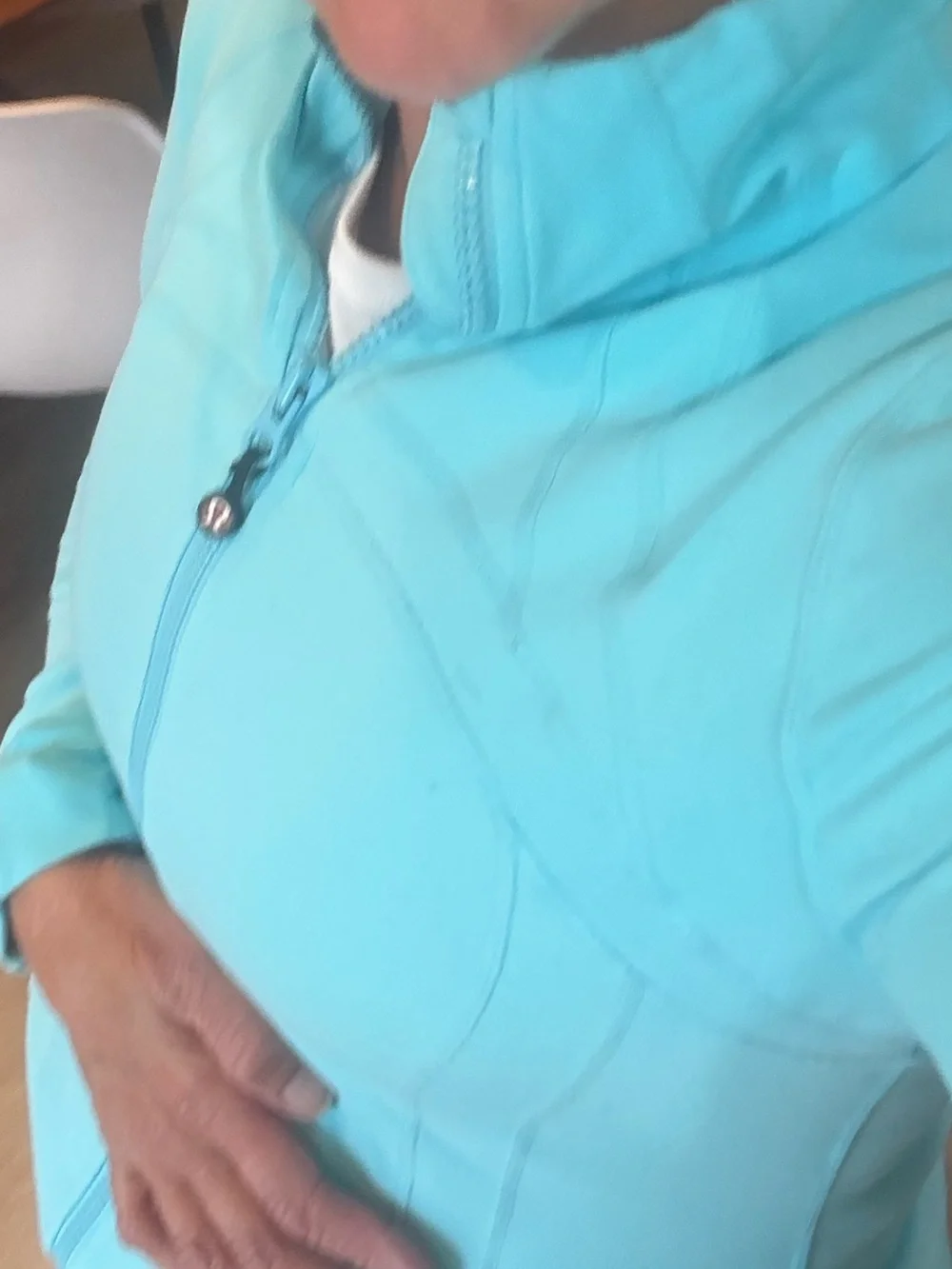 lululemon athletica Light Aqua Full-Zip Jacket
